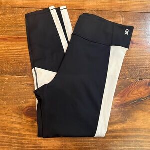 Good American Black and White Activewear Leggings